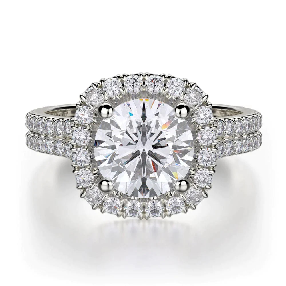 MICHAEL M Engagement Rings White Gold Europa R688-1 R688-1WG