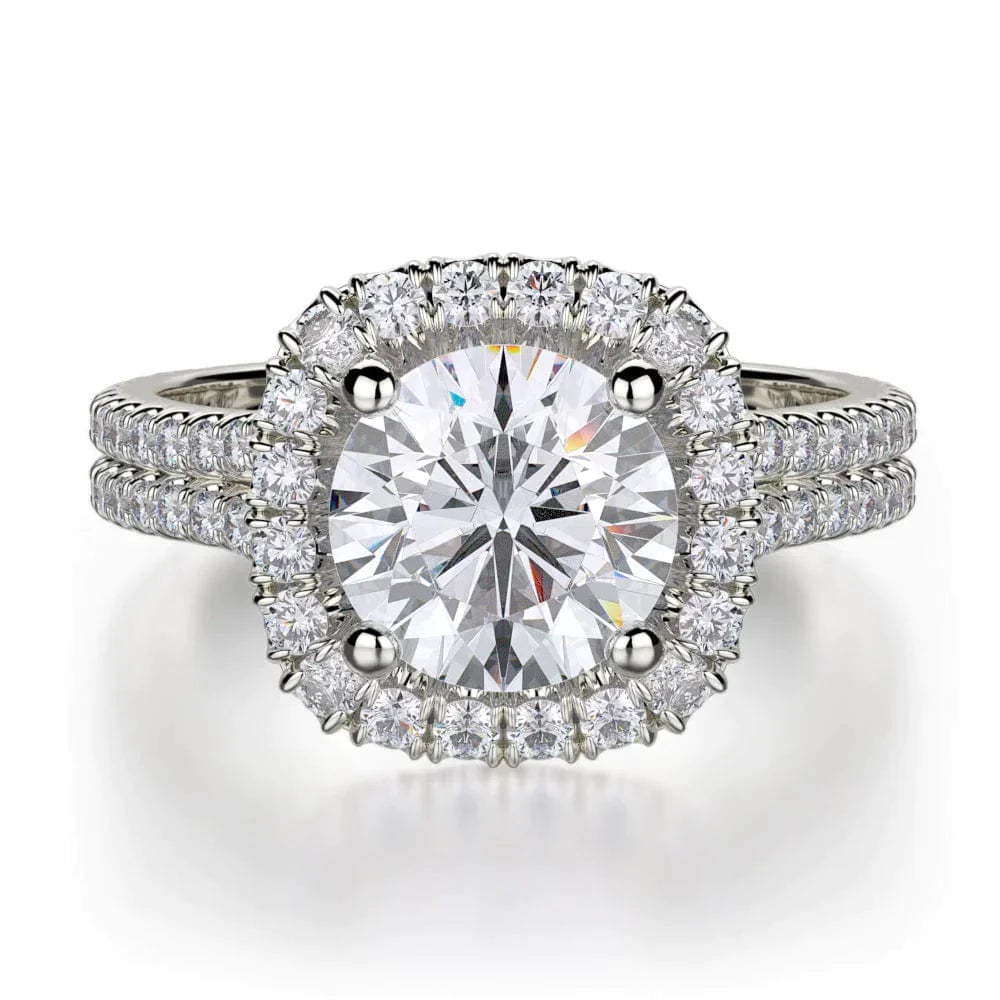 MICHAEL M Engagement Rings White Gold Europa R688-1 R688-1WG