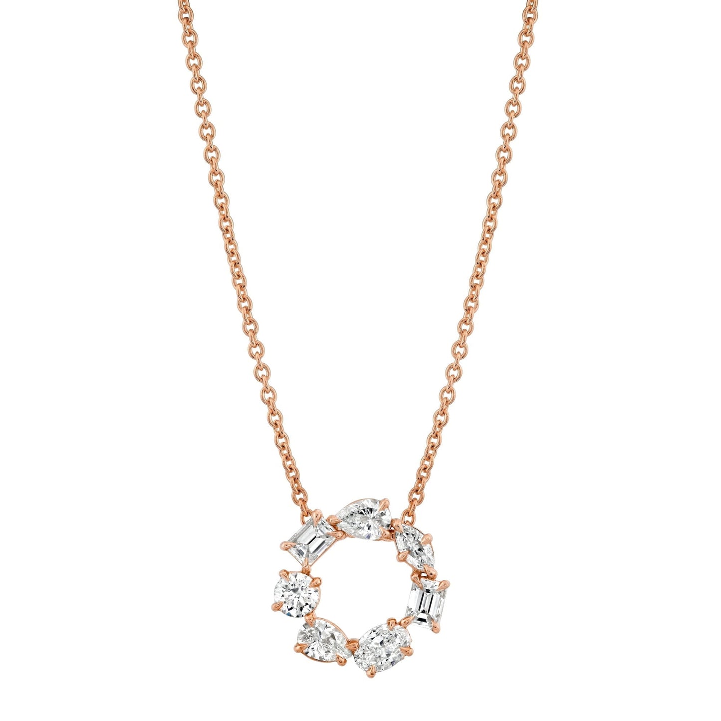 MICHAEL M Fashion Necklaces Montage Circle Necklace