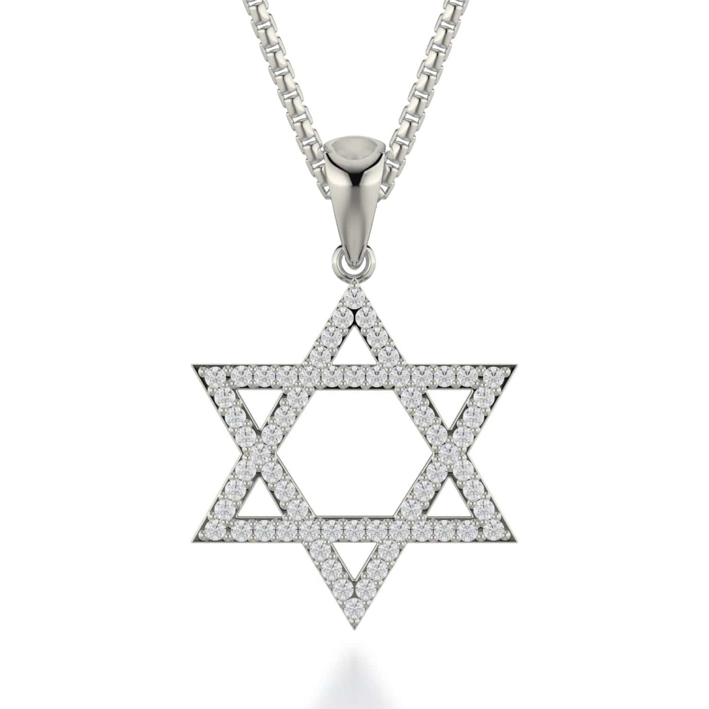 Star of David Diamond Pendant