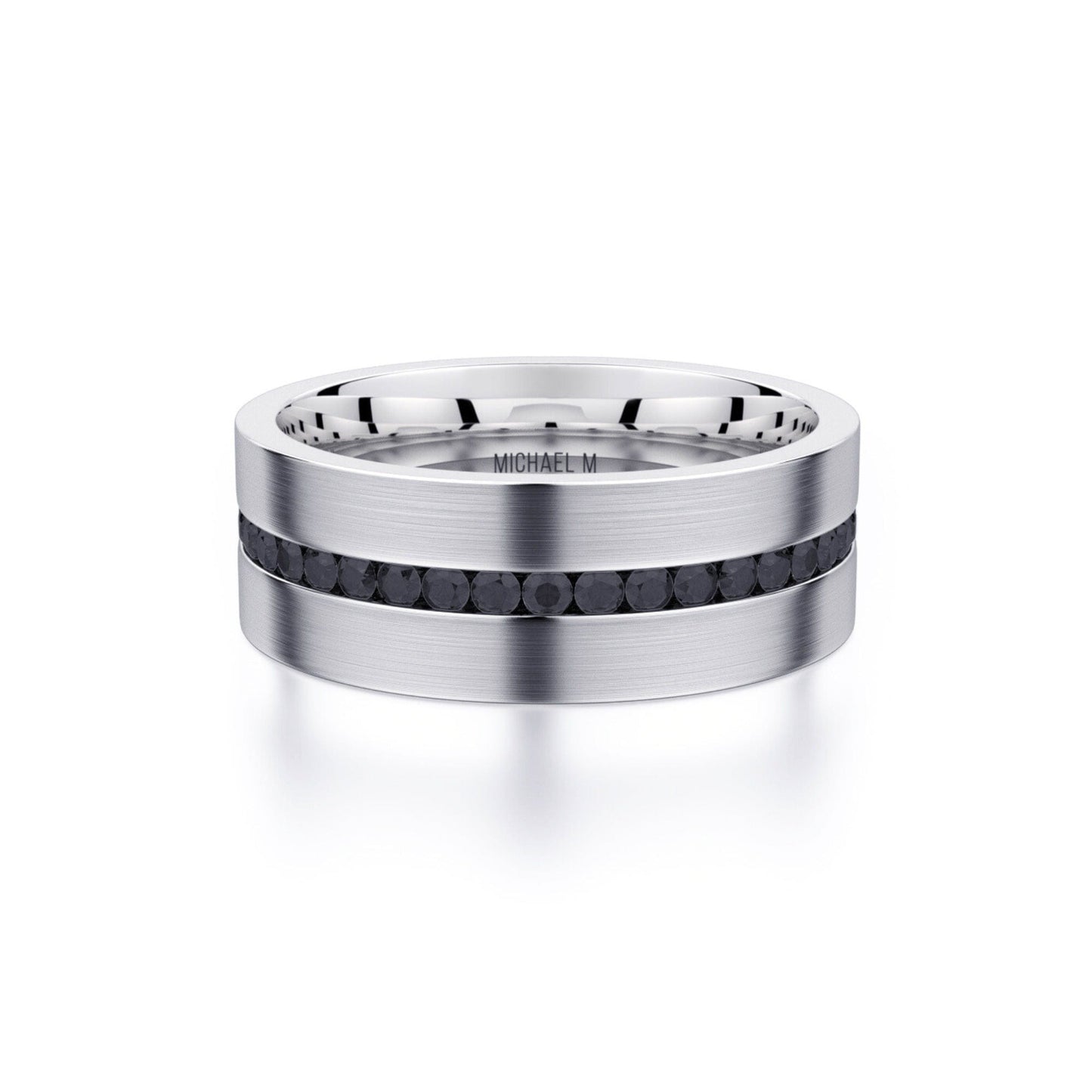 MICHAEL M Men's Titanium / 7 Men's Band MB109 MB109WT