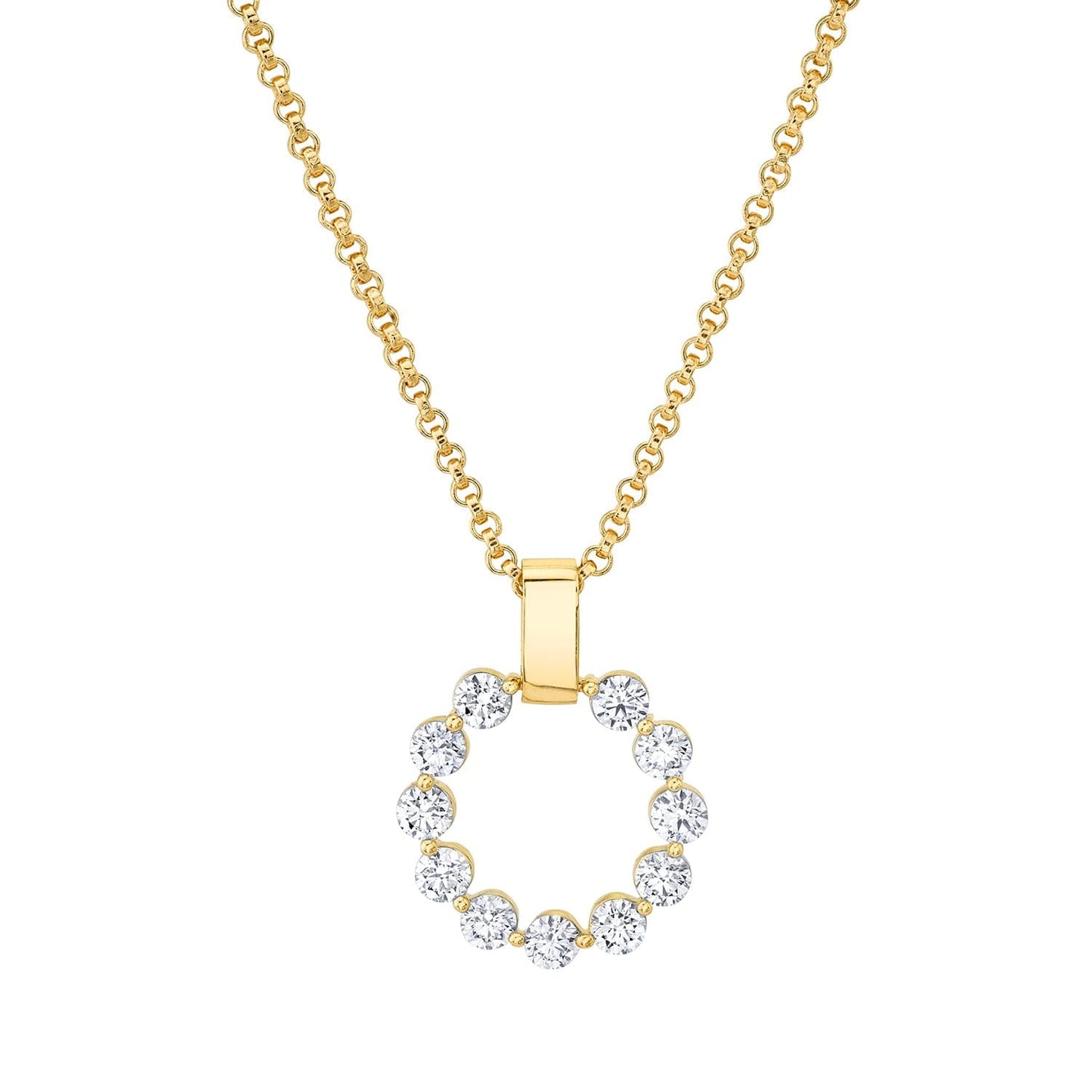 MICHAEL M Necklaces 14K Yellow Gold Large Cloud Pendant P384