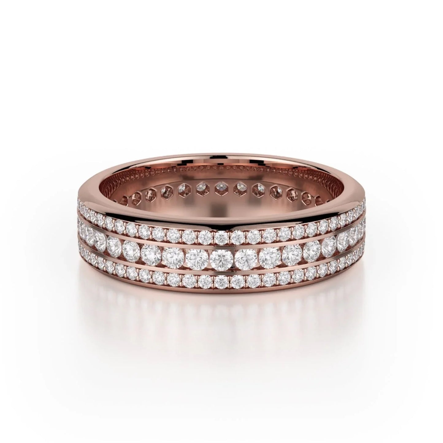 MICHAEL M Wedding Bands 18K Rose Gold Wedding band R323B R323B-RG
