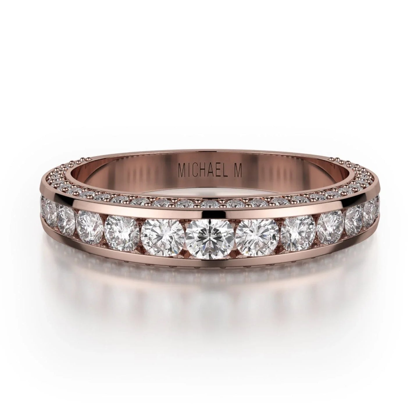 MICHAEL M Wedding Bands 18K Rose Gold Wedding band R399B