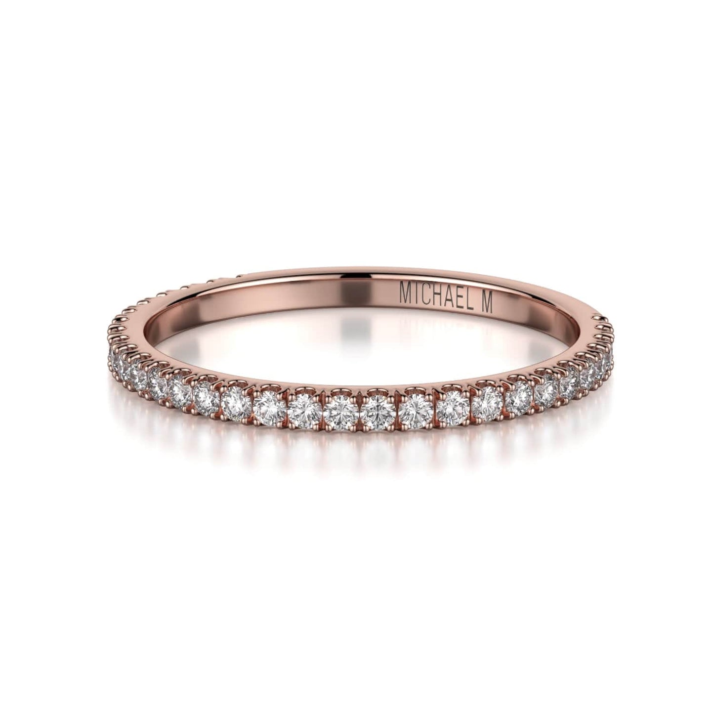 MICHAEL M Wedding Bands 18K Rose Gold Wedding band R742B