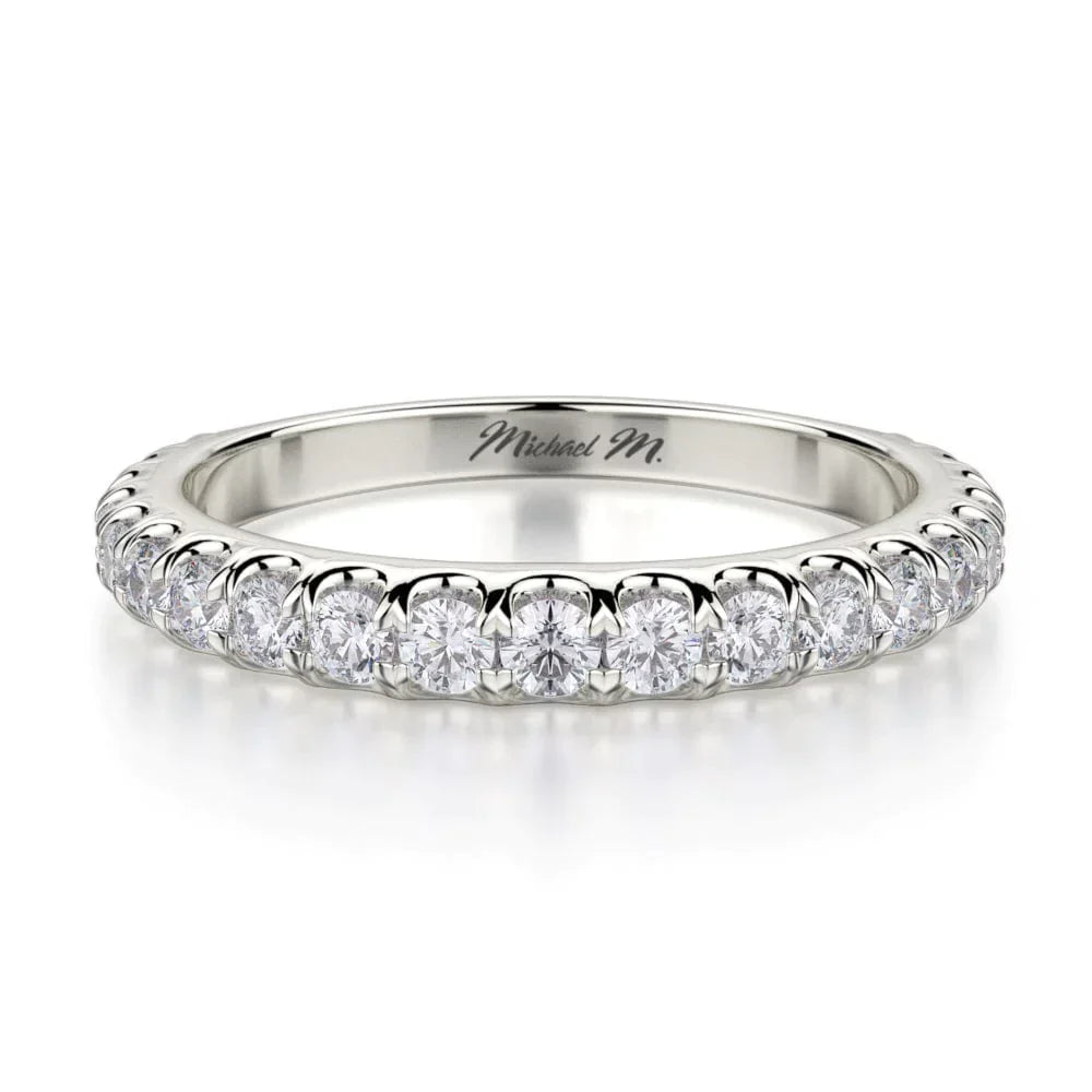 MICHAEL M Wedding Bands 18K White Gold Wedding band R693B R693BWG