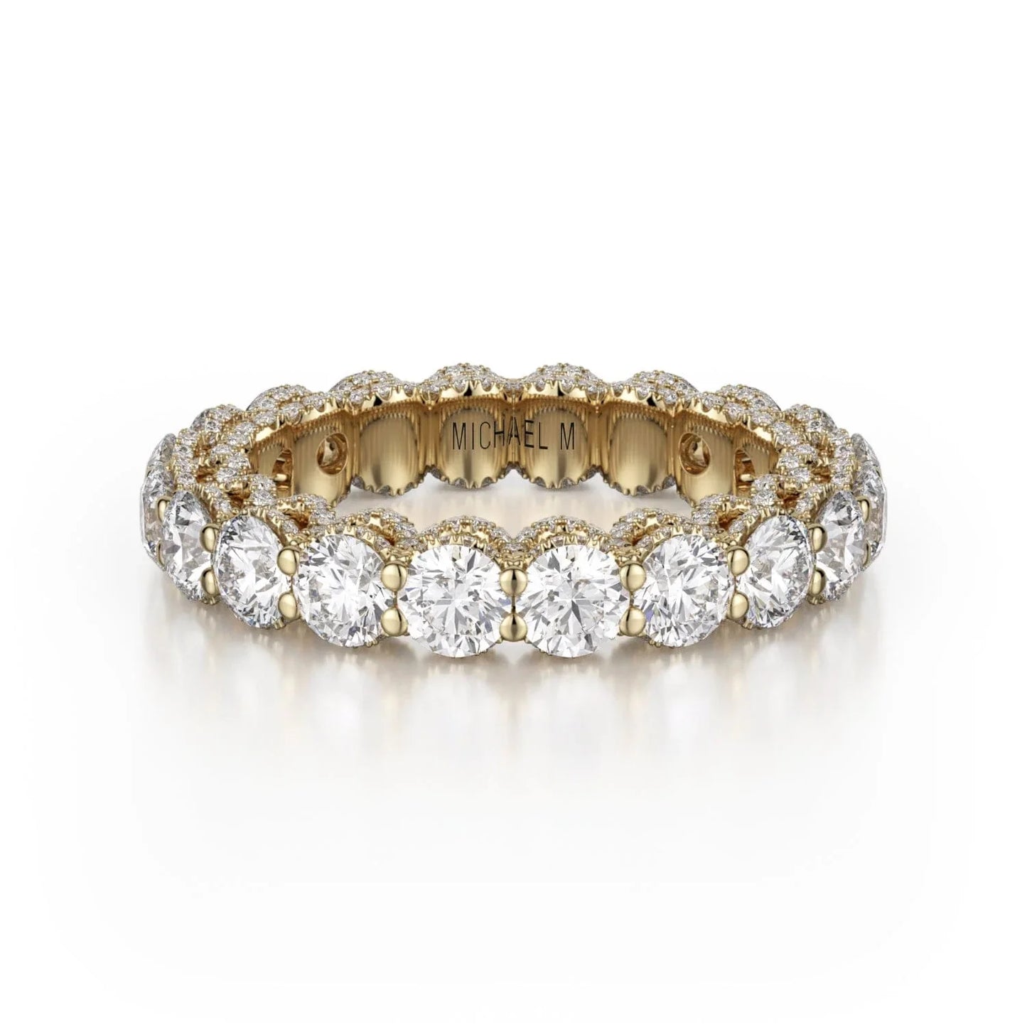 MICHAEL M Wedding Bands 18K Yellow Gold Crown Band B328 B328