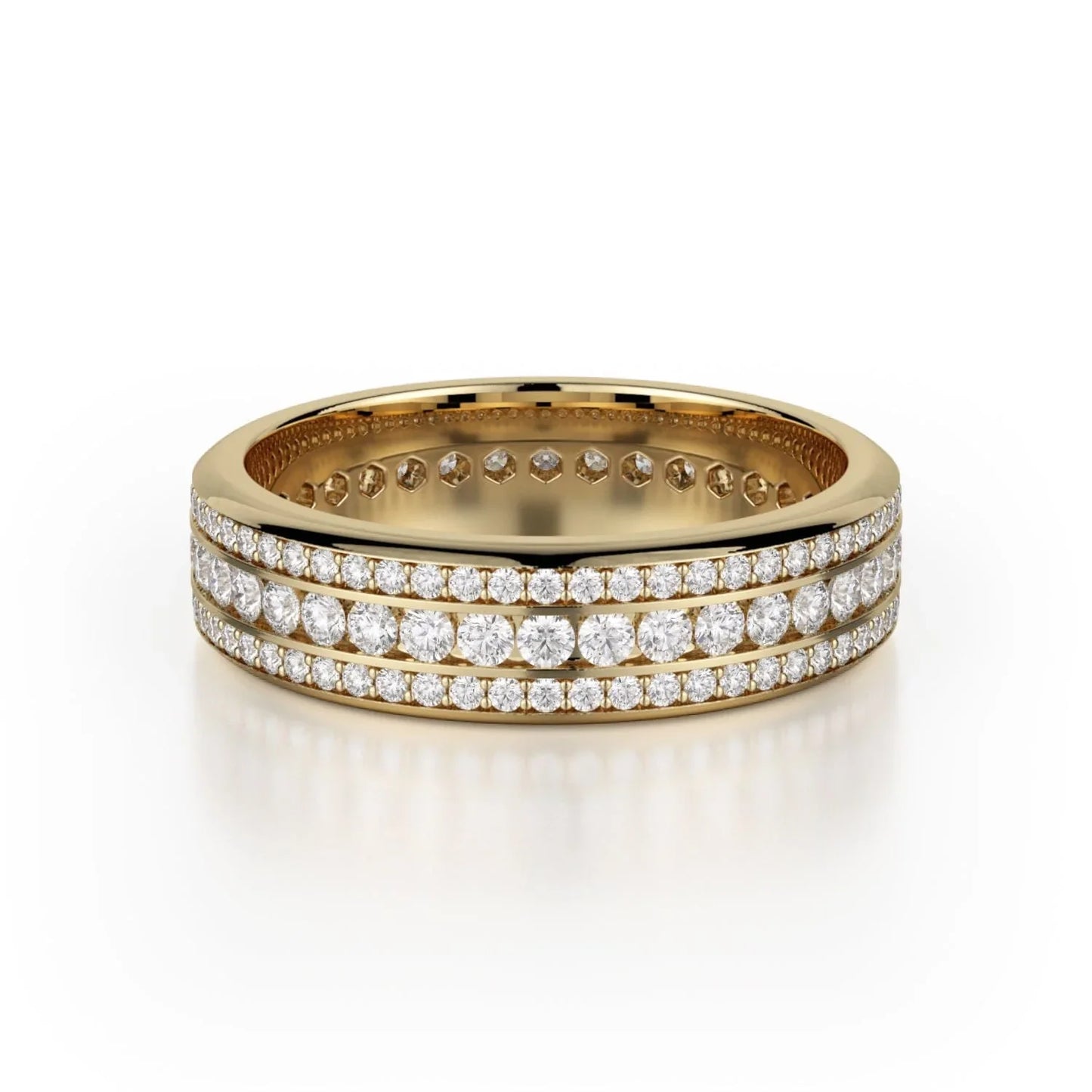 MICHAEL M Wedding Bands 18K Yellow Gold Wedding band R323B R323B-YG