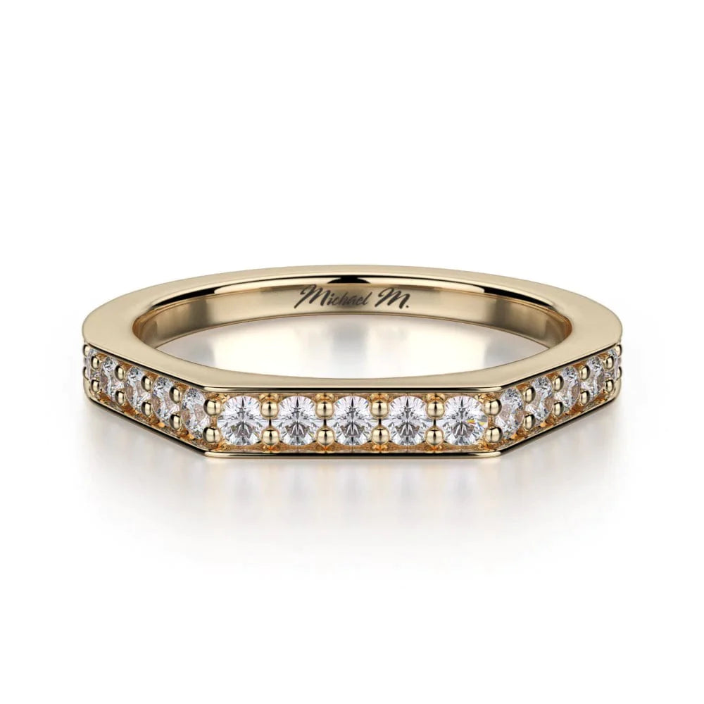 MICHAEL M Wedding Bands 18K Yellow Gold Wedding band R697B R697BYG