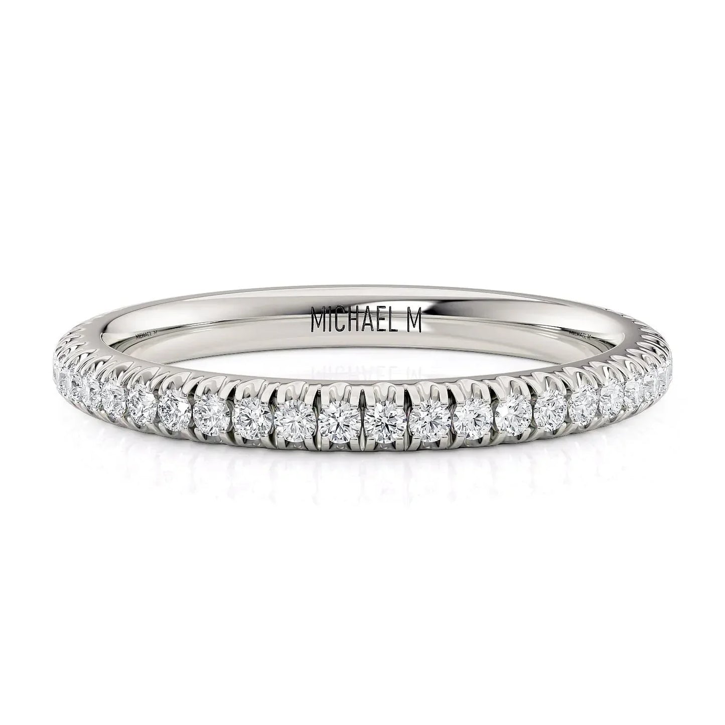 MICHAEL M Wedding Bands White Gold Wedding band R371B2 R371B2WG