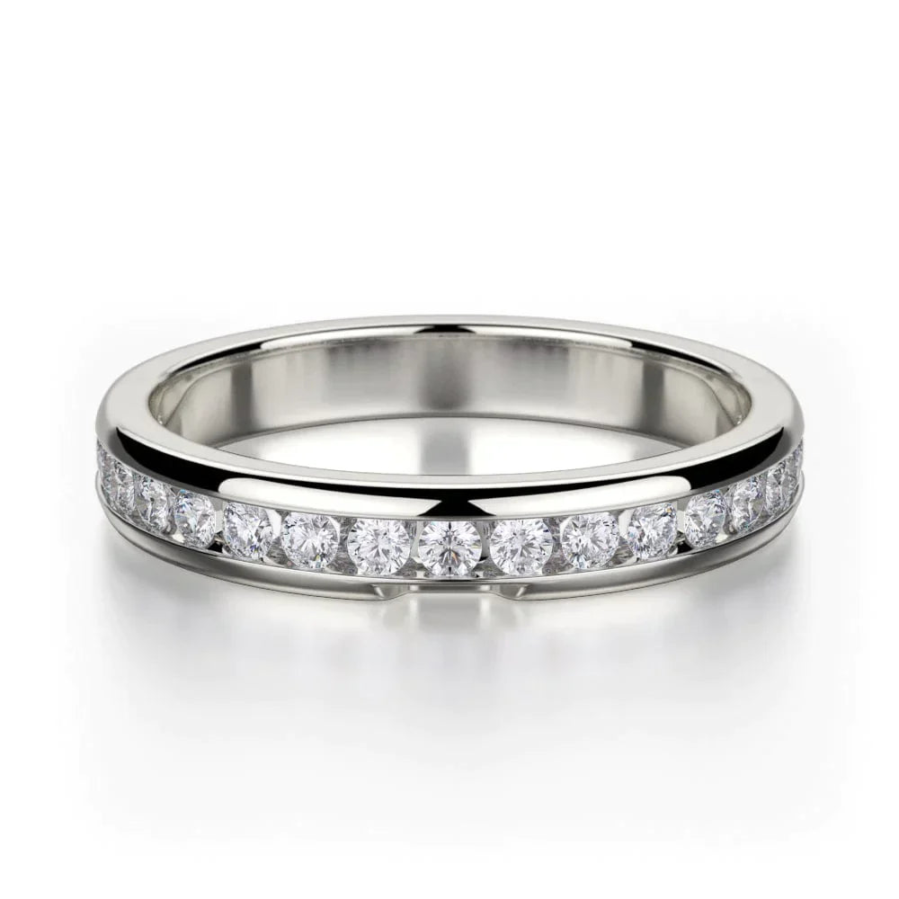 MICHAEL M Wedding Bands White Gold Wedding band R461B1 R461-B1WG