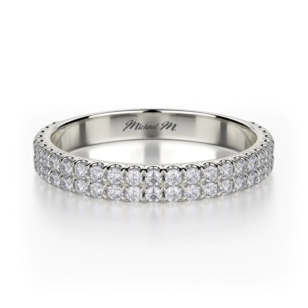 MICHAEL M Wedding Bands White Gold Wedding band R483B R483BWG