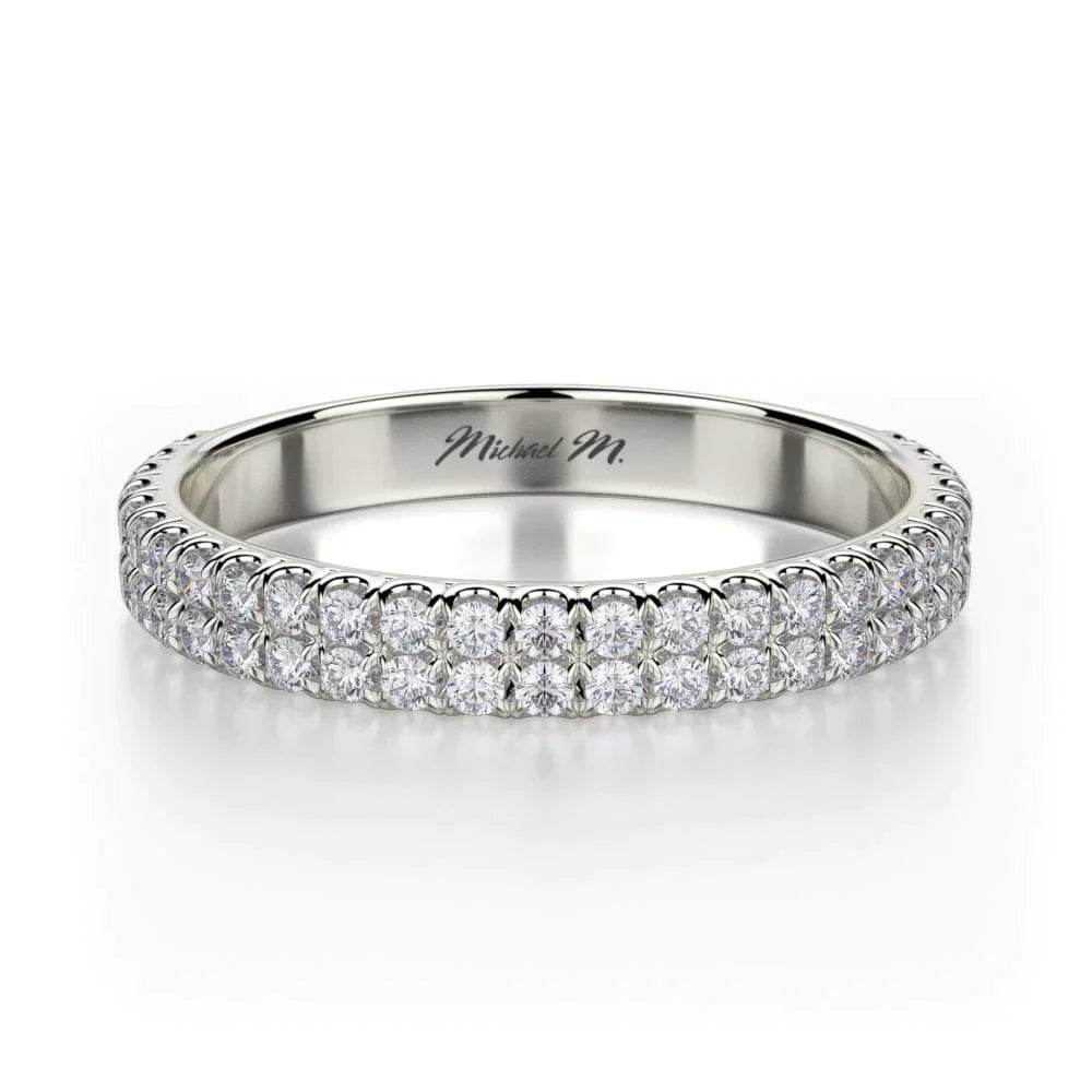 MICHAEL M Wedding Bands White Gold Wedding band R483B R483BWG