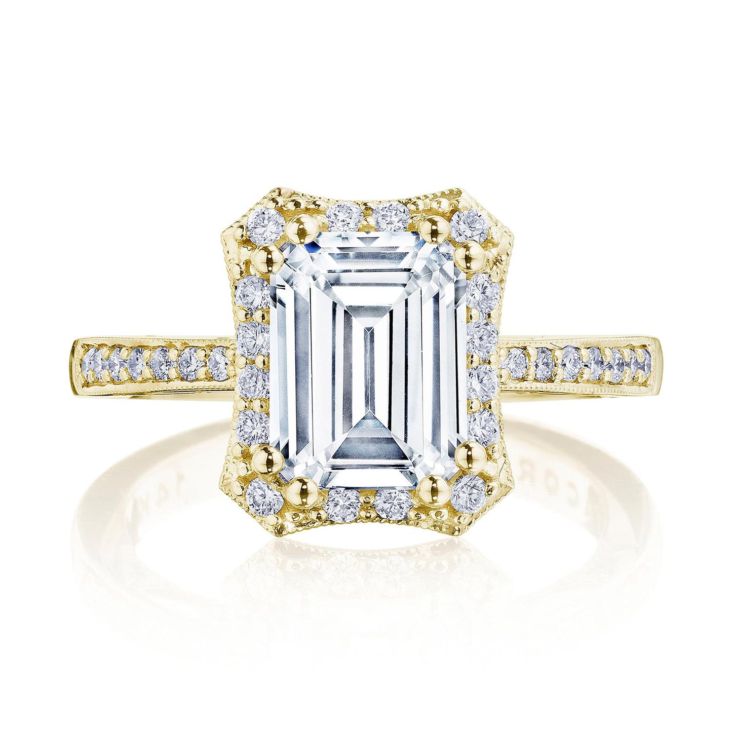 Emerald Bloom Engagement Ring