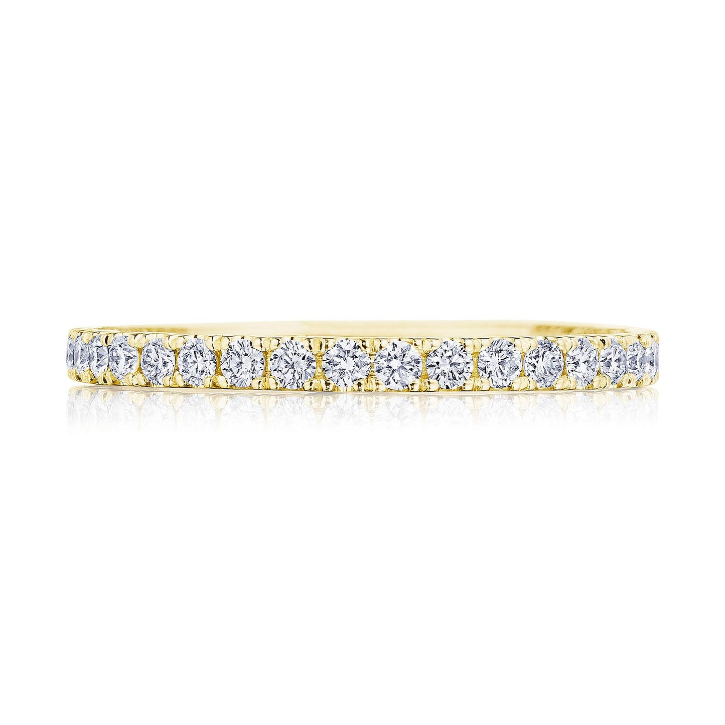 French Pavé Diamond Wedding Band