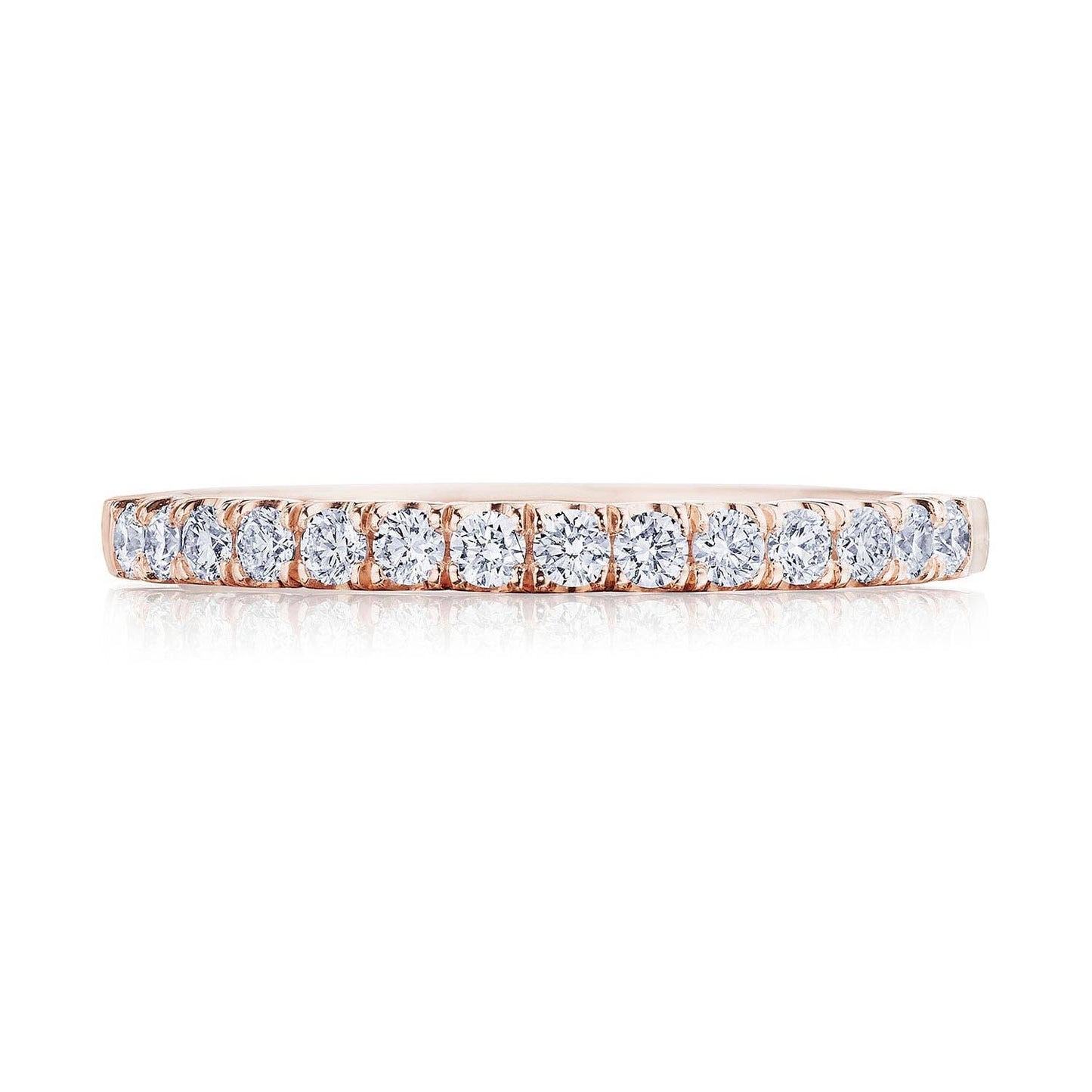 French Pavé Diamond Wedding Band