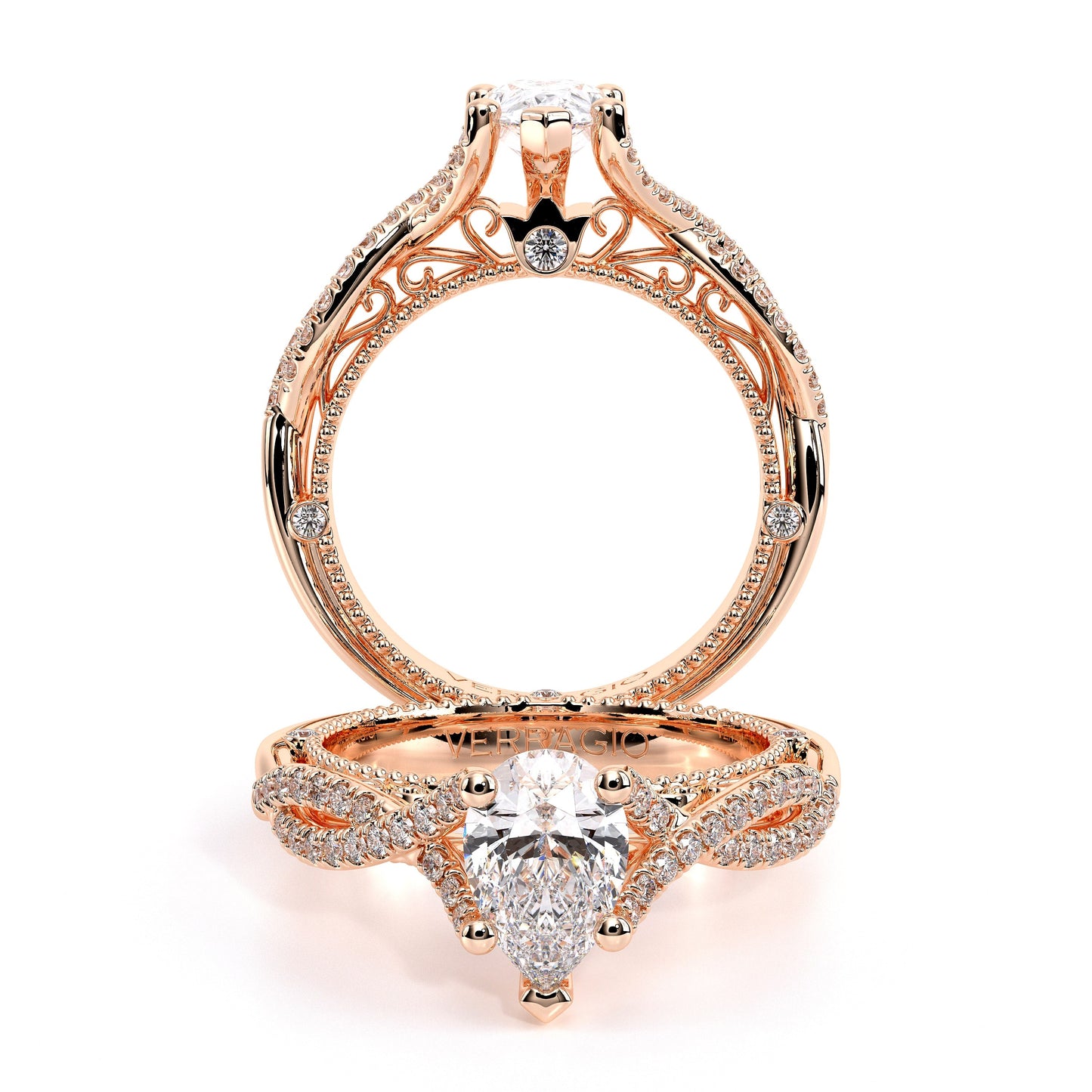 Verragio Vintage Pear Engagement Ring