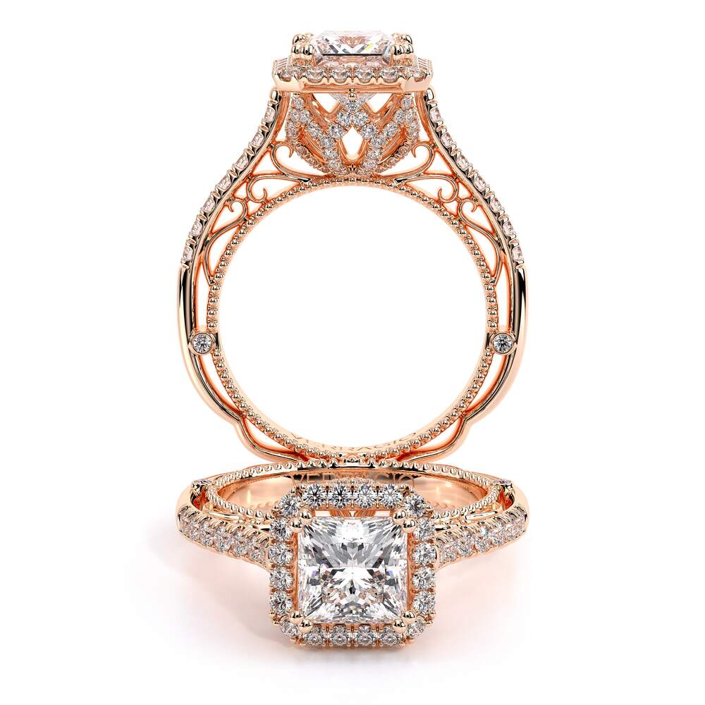 Verragio Halo Princess Engagement Ring