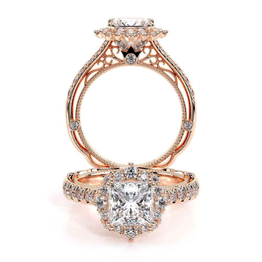 Verragio Halo Princess Engagement Ring