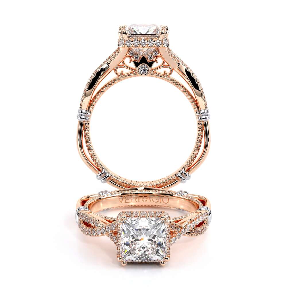 Verragio Halo Princess Engagement Ring
