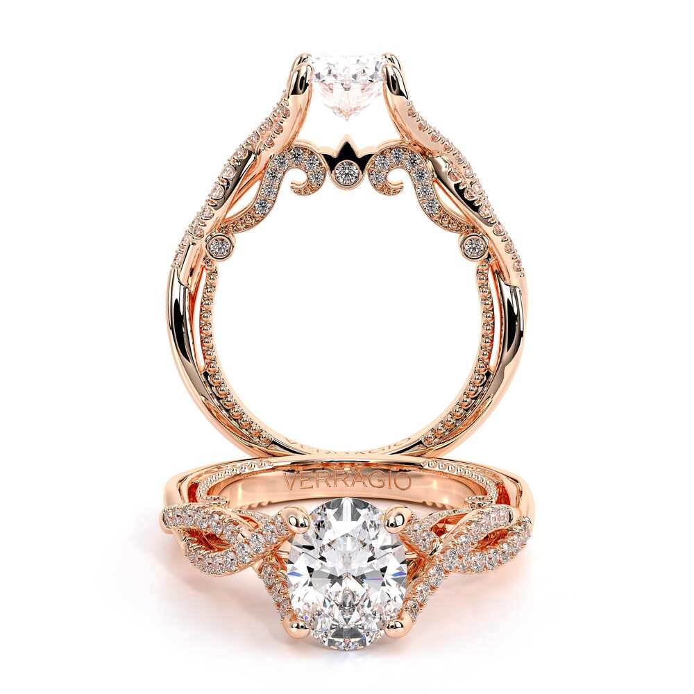 Verragio Pave Oval Engagement Ring