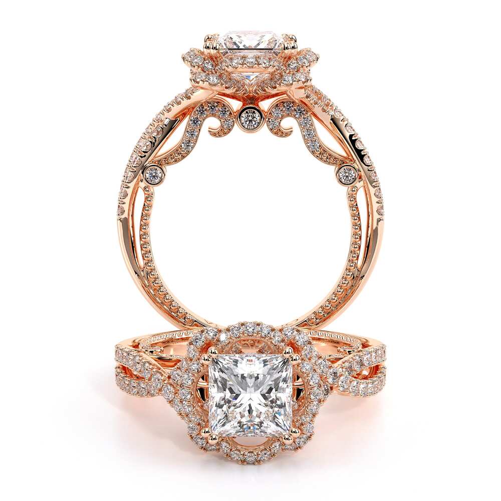 Verragio Halo Princess Engagement Ring
