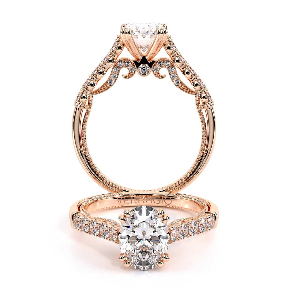 Verragio Pave Oval Engagement Ring