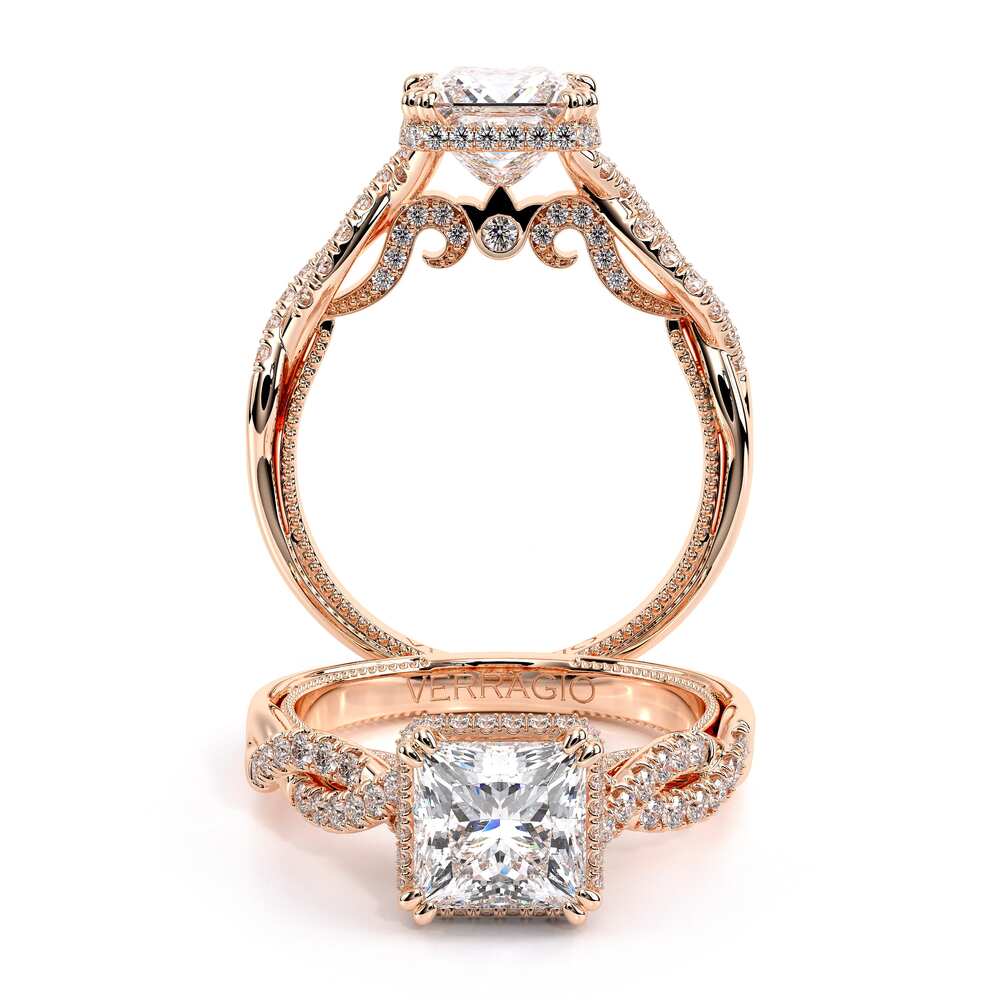 Verragio Halo Princess Engagement Ring