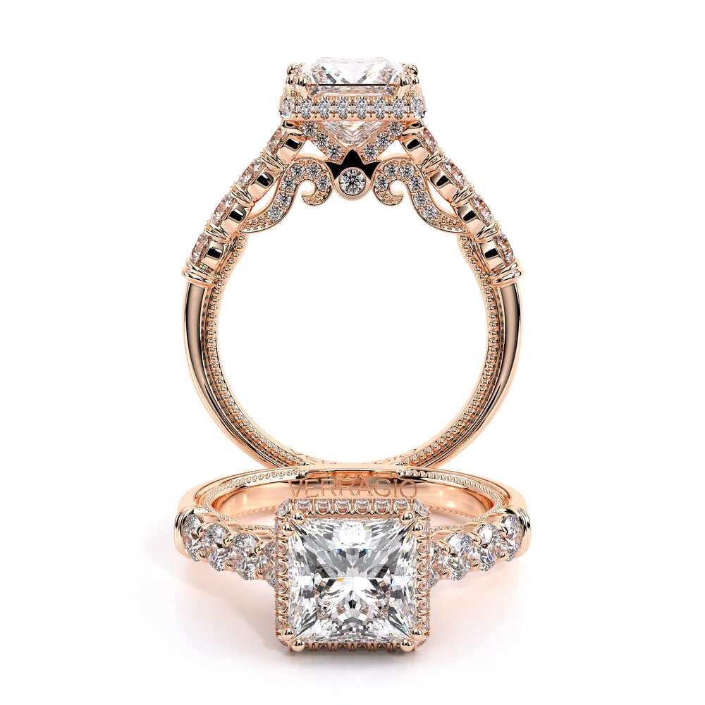Verragio Halo Princess Engagement Ring