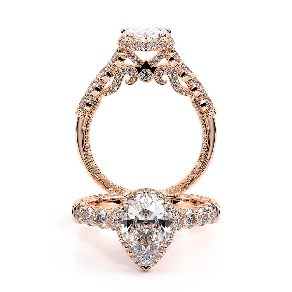 Verragio Halo Pear Engagement Ring