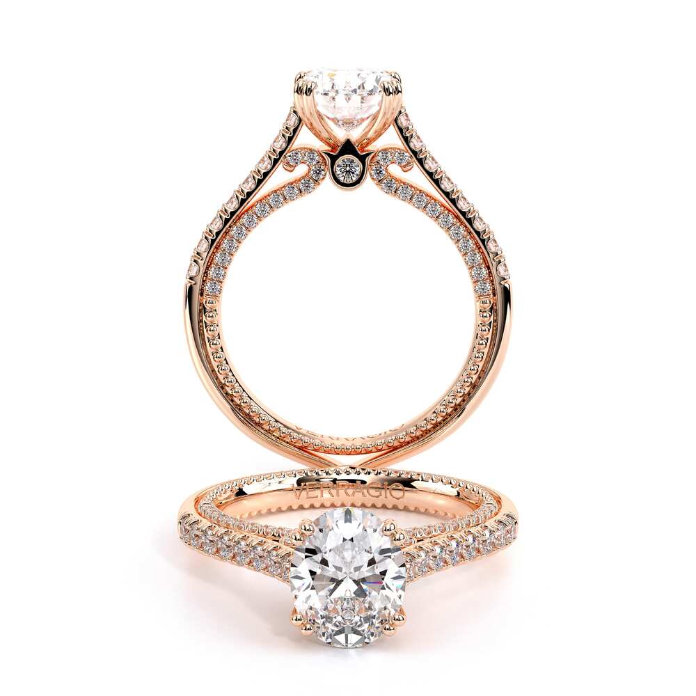 Verragio Pave Oval Engagement Ring