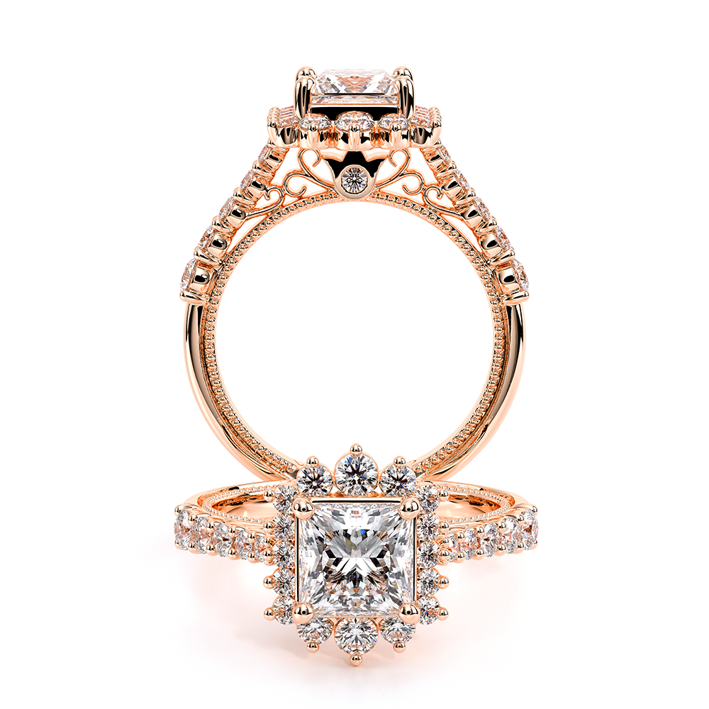 Verragio Halo Princess Engagement Ring