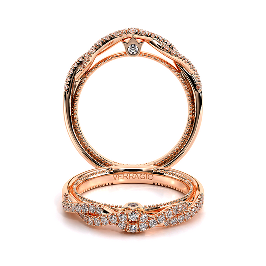 Verragio Halo Round Wedding Band