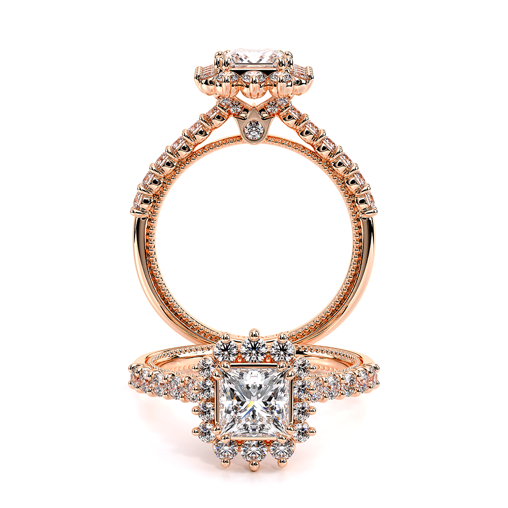 Verragio Halo Princess Engagement Ring