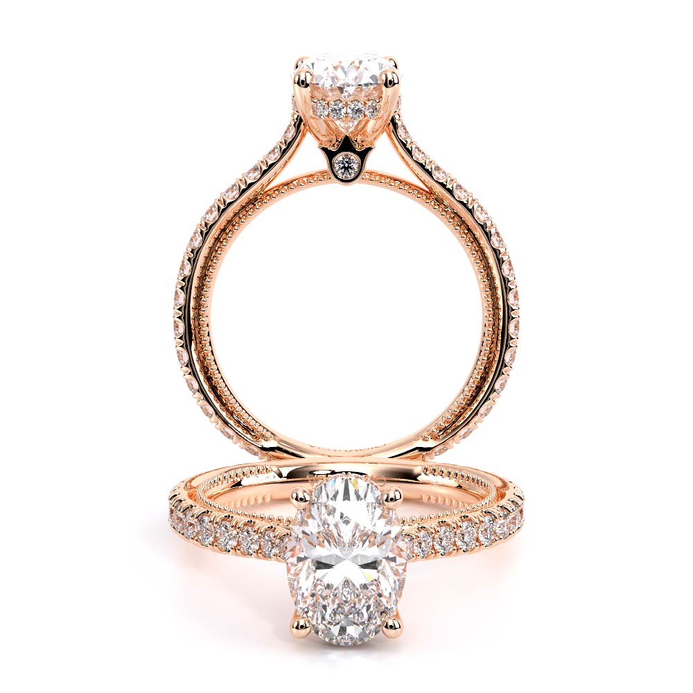 Verragio Pave Oval Engagement Ring
