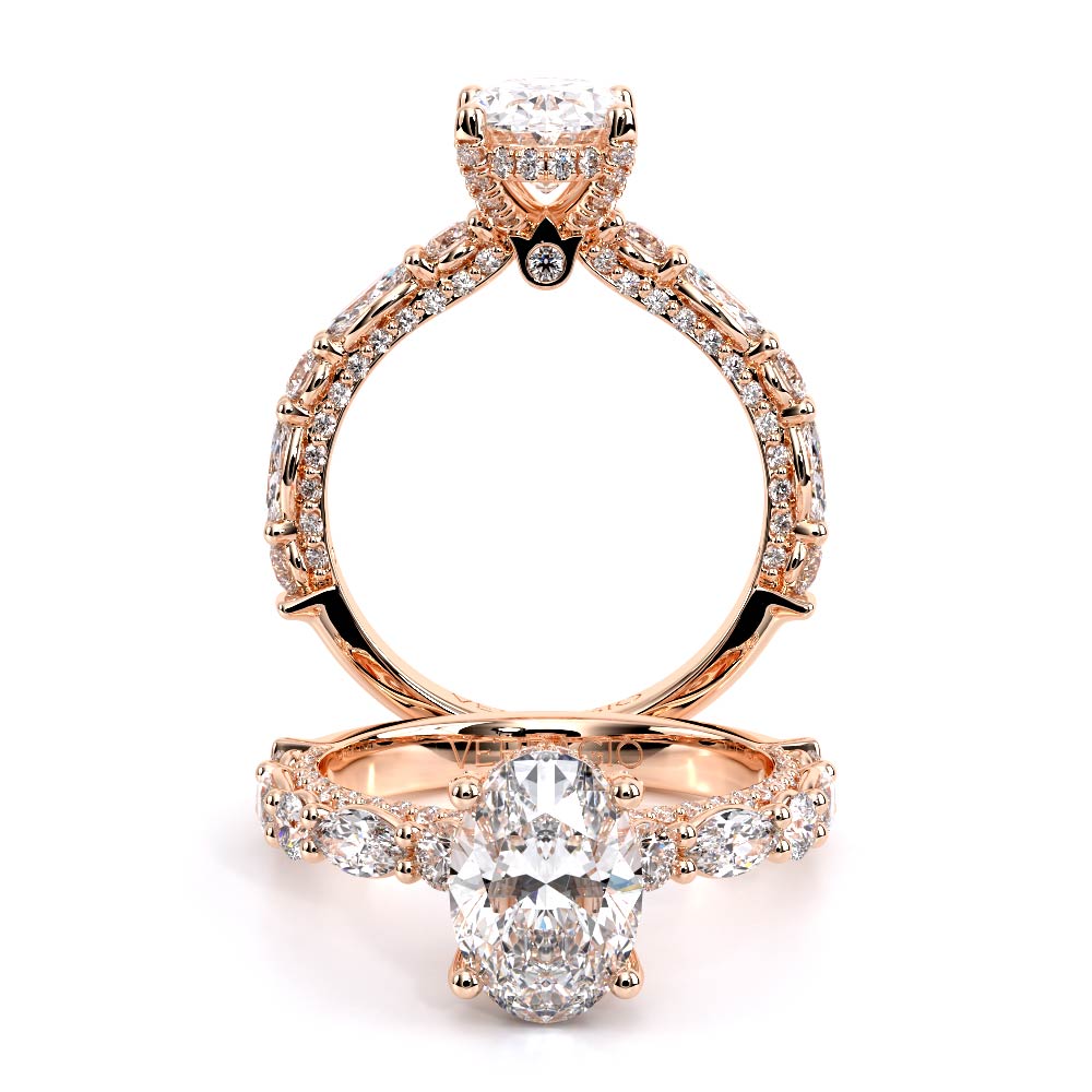 Verragio Pave Oval Engagement Ring