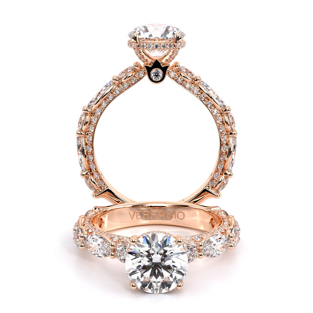 Verragio Pave Round Engagement Ring