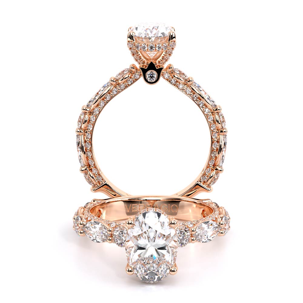 Verragio Pave Oval Engagement Ring