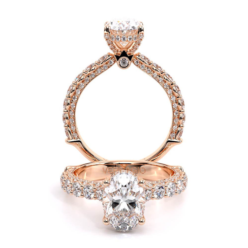 Verragio Pave Oval Engagement Ring