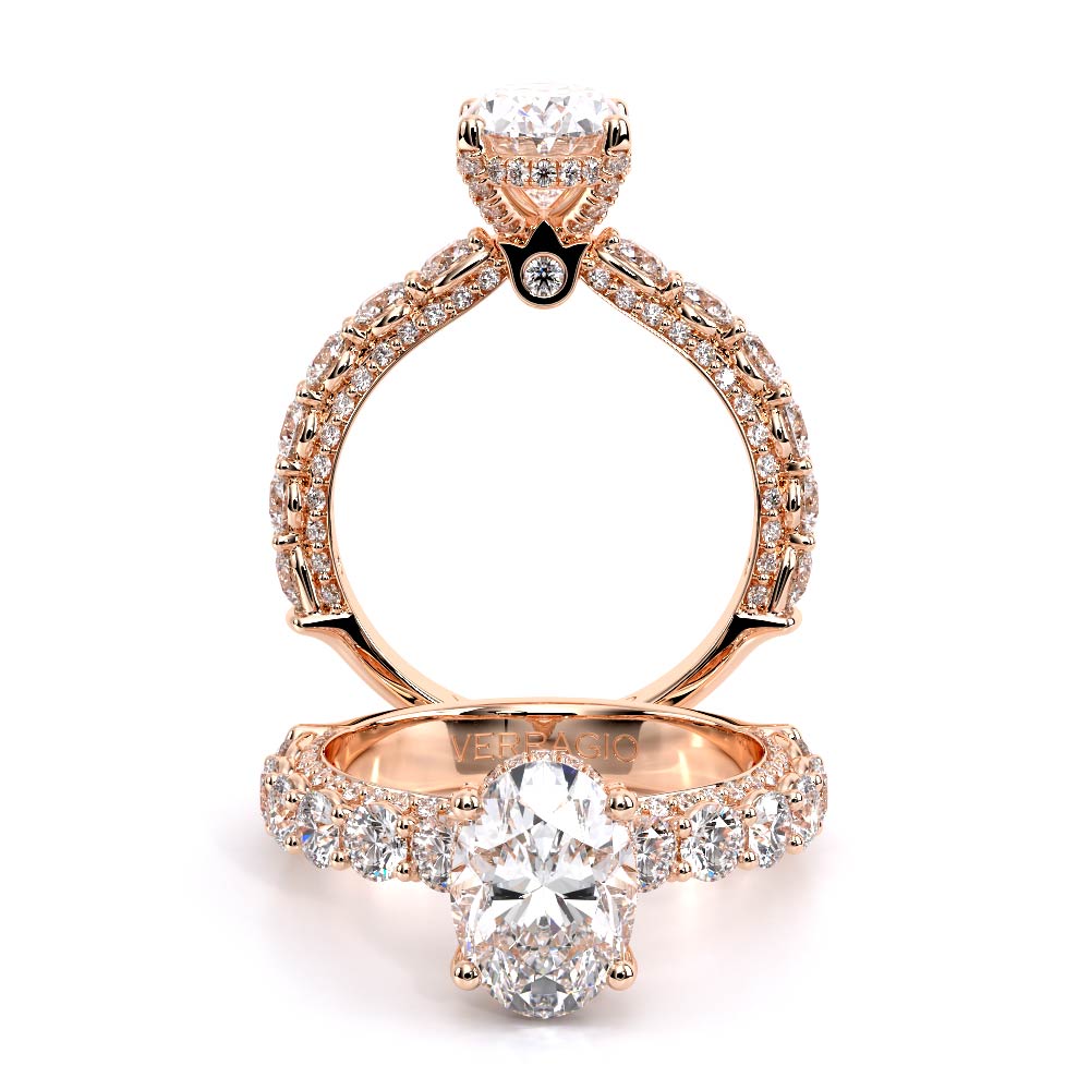 Verragio Pave Oval Engagement Ring