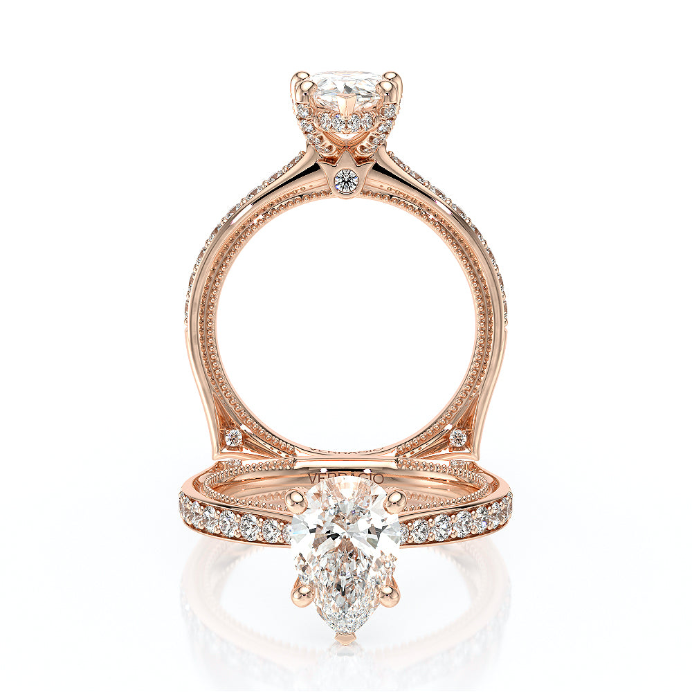 Verragio Halo Pear Engagement Ring