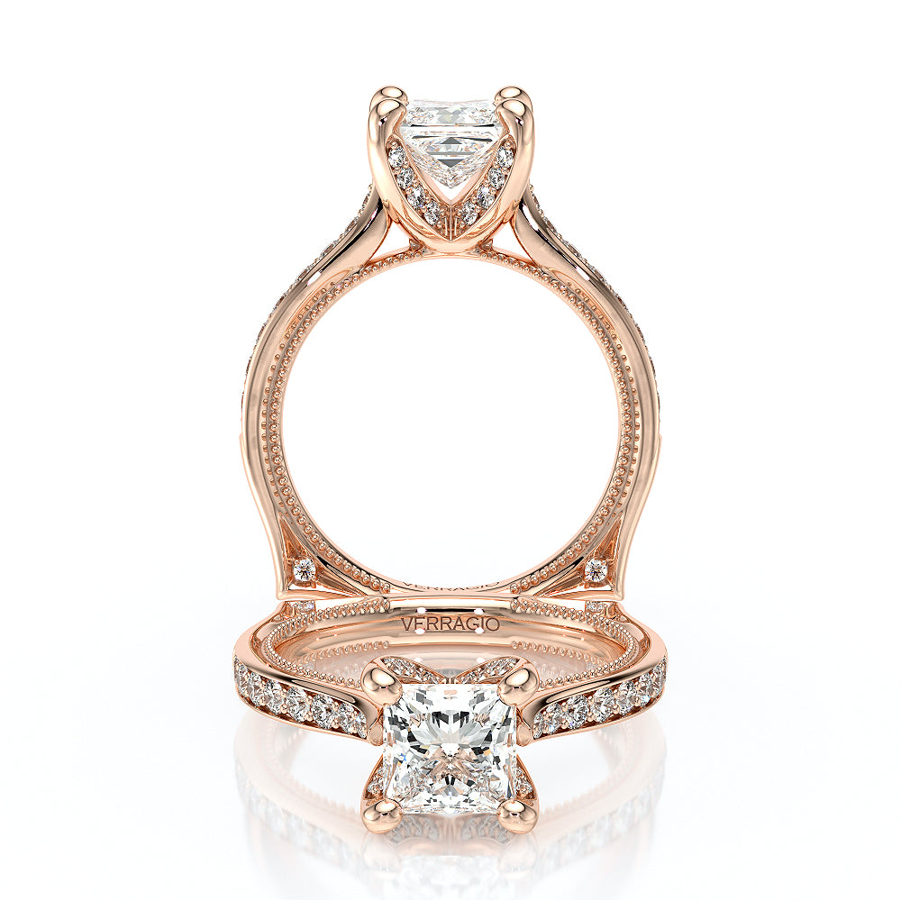 Verragio Halo Princess Engagement Ring