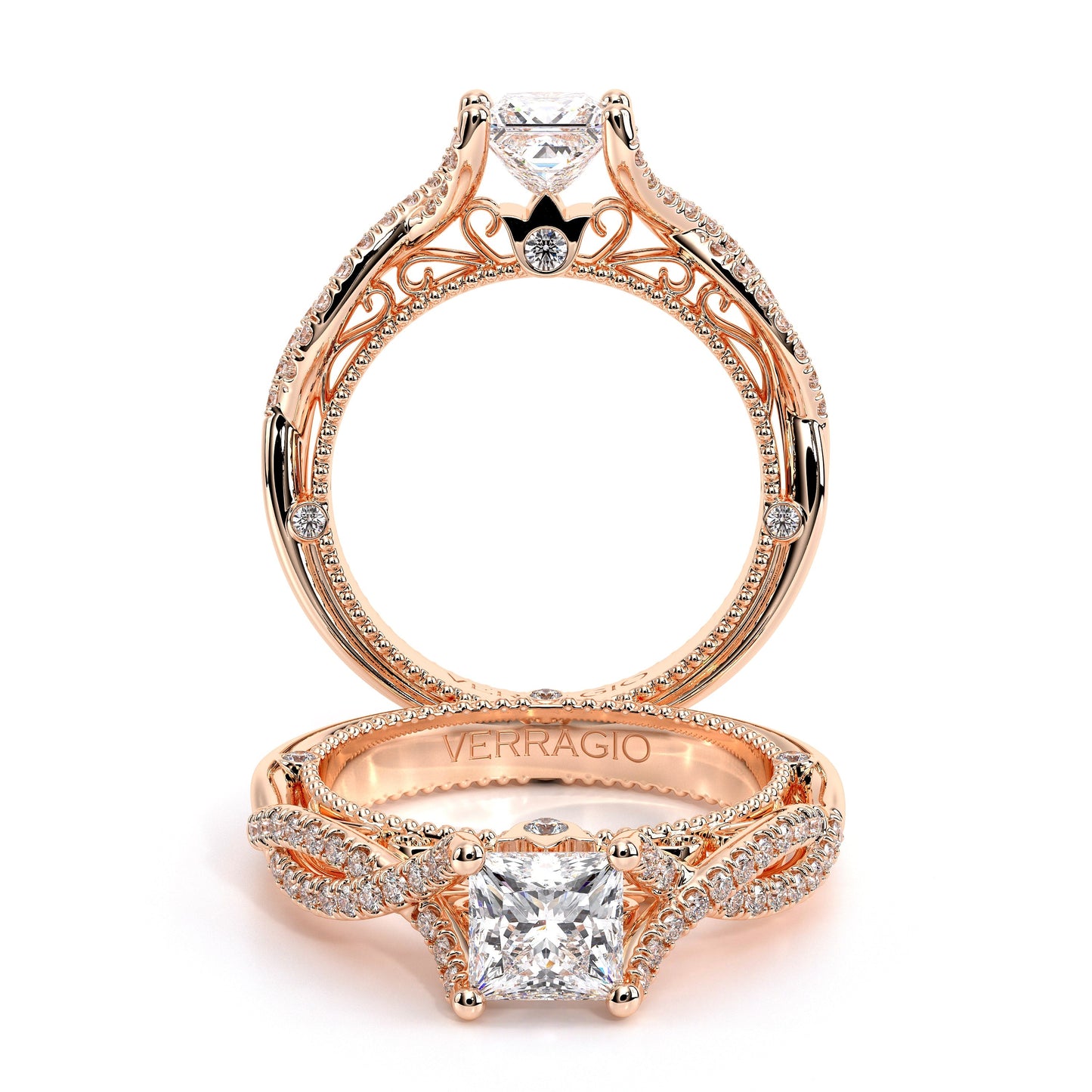 Verragio Vintage Princess Engagement Ring