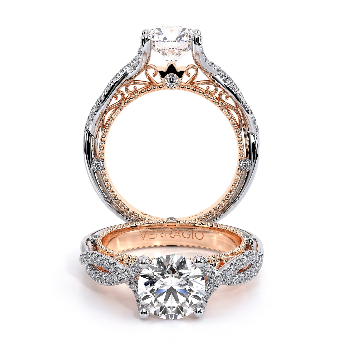 Verragio Vintage Round Engagement Ring