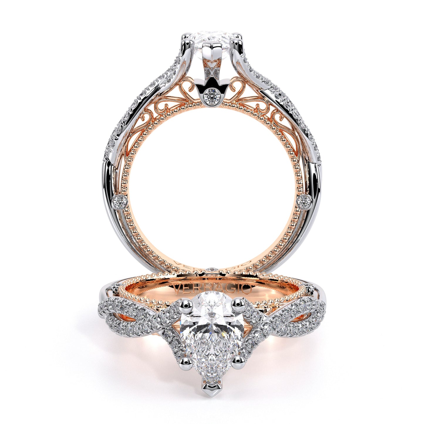 Verragio Vintage Pear Engagement Ring