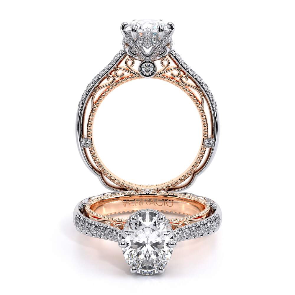Verragio Pave Oval Engagement Ring
