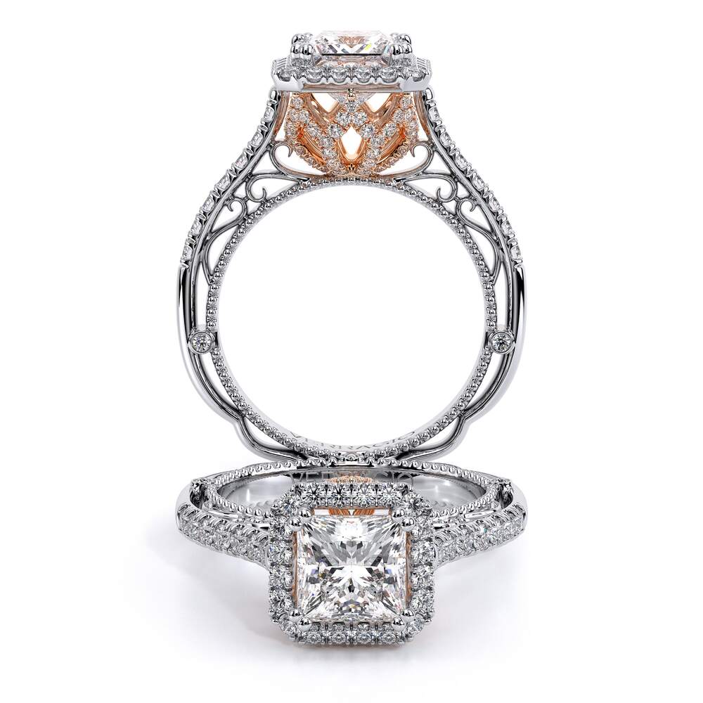 Verragio Halo Princess Engagement Ring