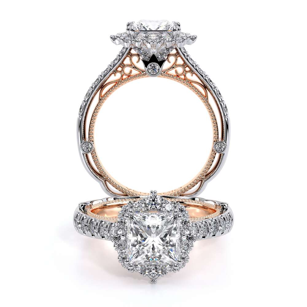 Verragio Halo Princess Engagement Ring