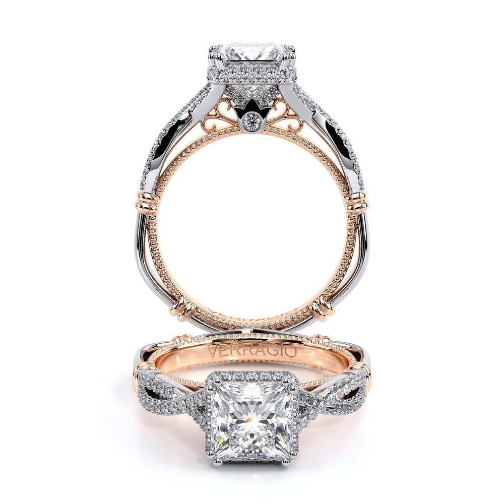Verragio Halo Princess Engagement Ring