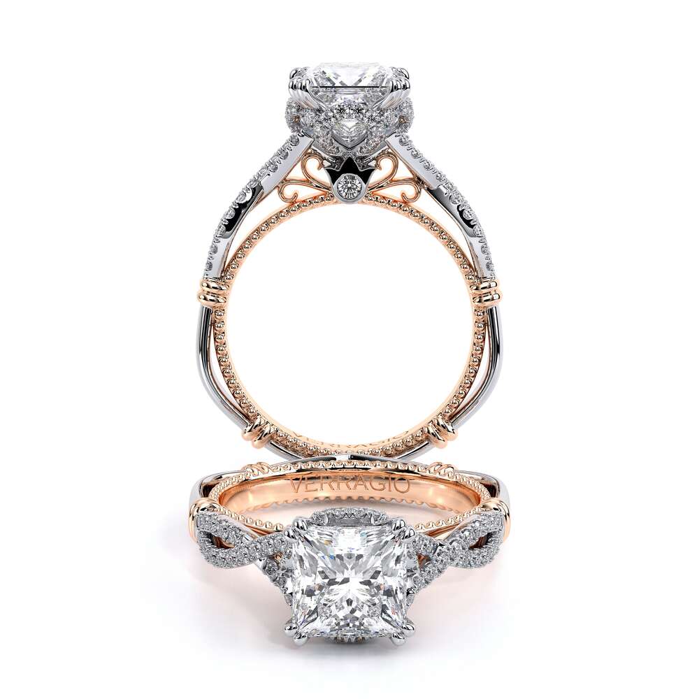 Verragio Halo Princess Engagement Ring